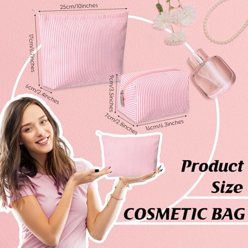 Juego de 2 bolsas de maquillaje para mujer, bolsa de cosméti