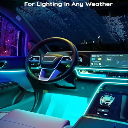 Tira de luces LED para el interior del automóvil, luz LED RG