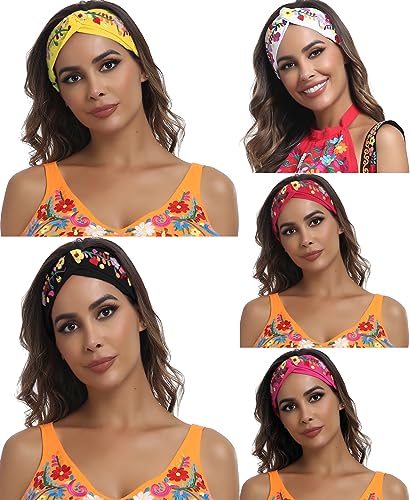 YZXDORWJ Cabezales bohemios bordados para mujeres y niñas, c