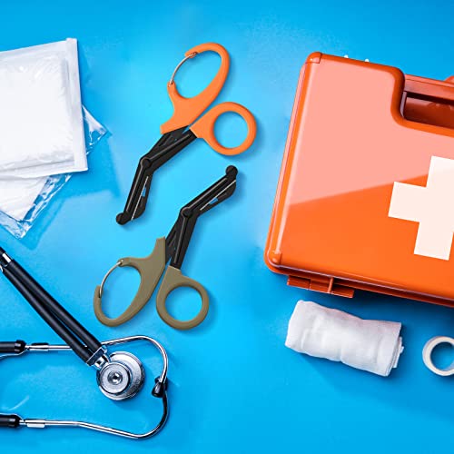 Tijeras médicas con mosquetón, tijeras de vendaje de 7.5 pul