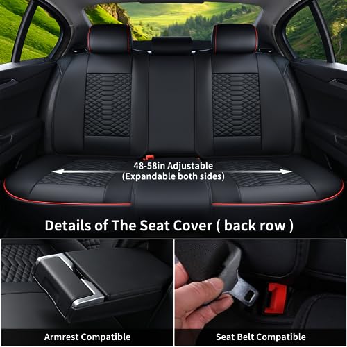 Coverado Juego completo de fundas de asiento, fundas de asie