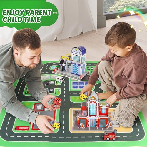 Juego de juguetes de auto para niños pequeños a partir de 3