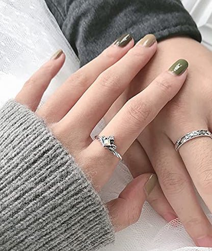 Anillos de promesa a juego para mujeres, hombres, ella, él,