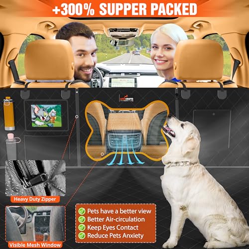 Fundas de asiento de automóvil para perros, 600D resistentes