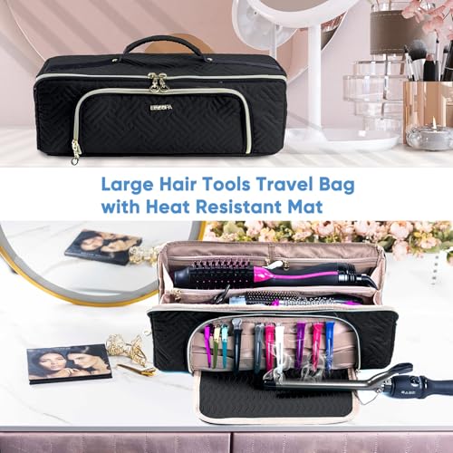 Bolsa de viaje grande para herramientas para el cabello con