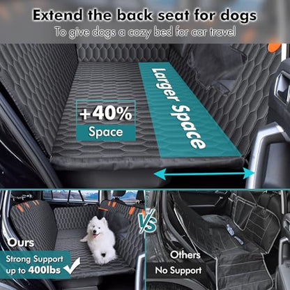 Extensor de asiento trasero para perros, soporta 400 libras,