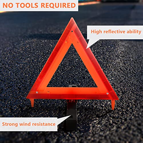 Triángulos de seguridad aprobados por DOT, reflector estánda