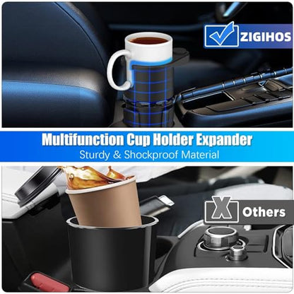 Base ajustable para portavasos de automóvil con soporte para