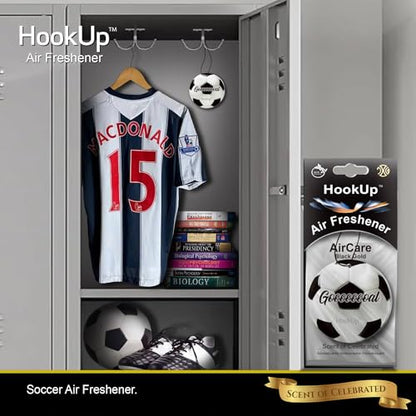 Hookup - Ambientador de coche de fútbol – Paquete de 4 – Aro