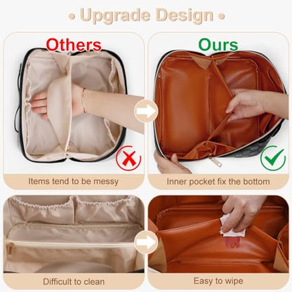 Bolsas de maquillaje de viaje a cuadros Bolsa organizadora d