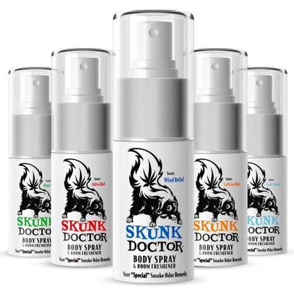 Spray eliminador de olores de humo (paquete de 5 aromas) | M