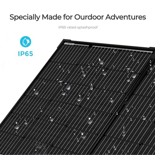 Renogy - Panel solar portátil plegable de 100W 12V monocrist