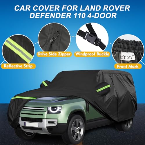 QUNSUNUS - Funda de automóvil de 6 capas para Land Rover Def