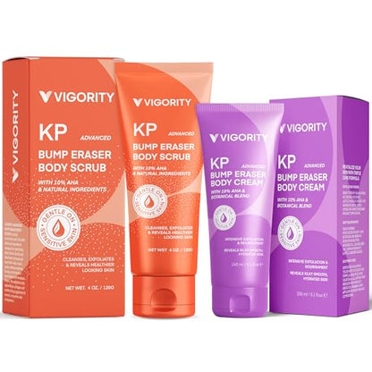 KP Bump Eraser Body Scrub & Keratosis Pilaris Lotion Set – T