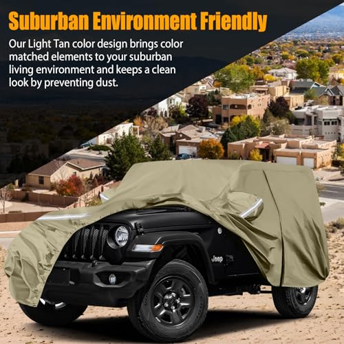 Fundas impermeables para automóvil de repuesto para Jeep Wra