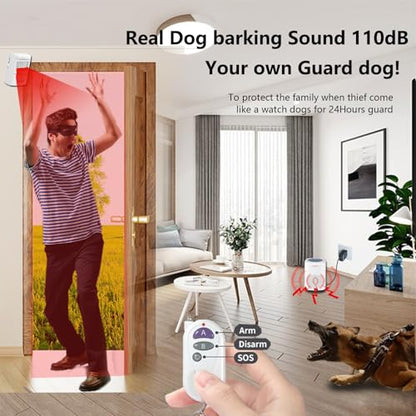 Detector de movimiento de alarma de perro de ladrido, sensor