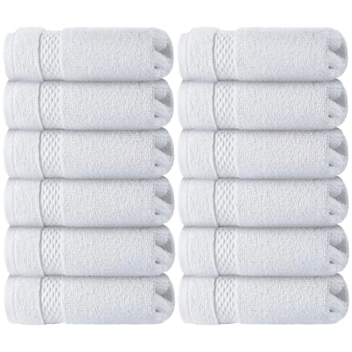 White Classic - Juego de lujo de toallas de baño para baños,