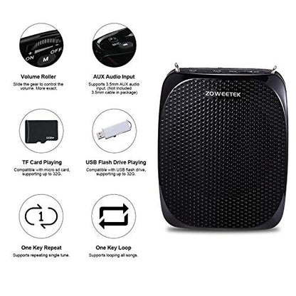 ZOWEETEK Amplificador de voz original para profesores con 2