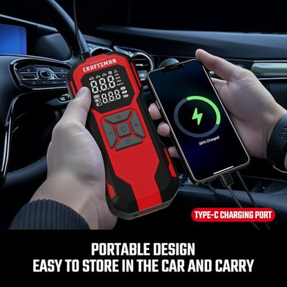 CRAFTSMAN Compresor de aire portátil para inflador de neumát