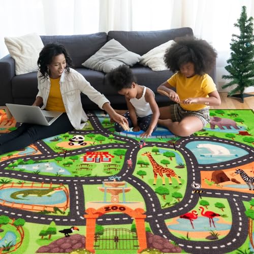 Alfombra de juegos para niños, 31.4 x 47 pulgadas, alfombra