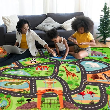 Alfombra de juegos para niños, 31.4 x 47 pulgadas, alfombra
