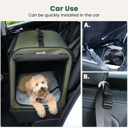 Transportador de coche para perros ligero, transportador de