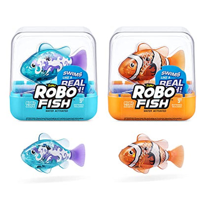 ZURU Robo Alive, Robo Fish Series 3 - Peces robóticos que nadan y se a