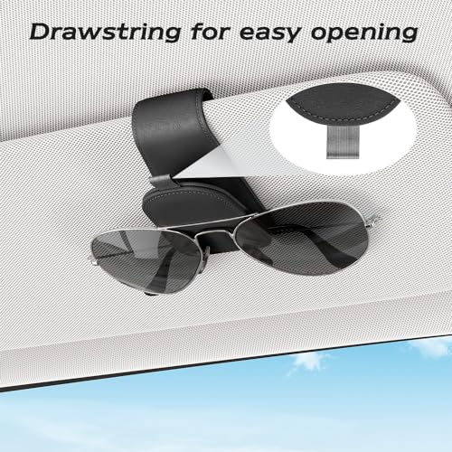 Sotfamily Soporte para lentes de sol para visera de automóvi