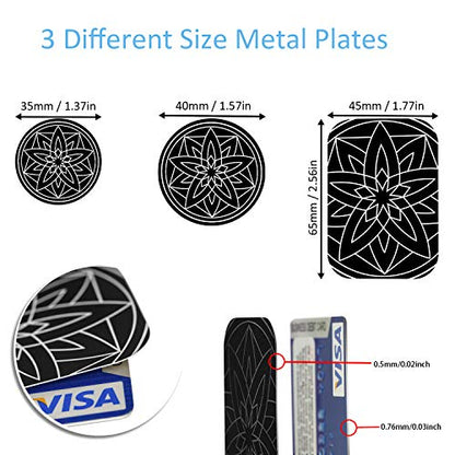 Placa de metal para teléfono y automóvil, soporte magnético,