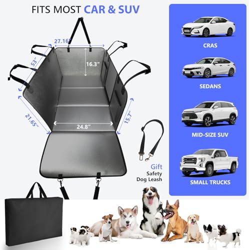 Extensor de asiento trasero de piel sintética para perros, f
