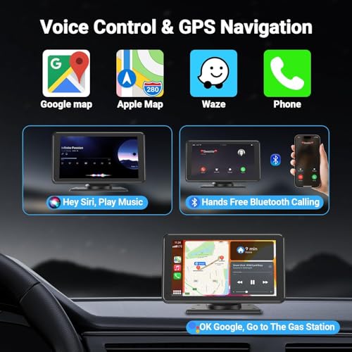 Para Apple Carplay inalámbrico portátil de 7 pulgadas pantal