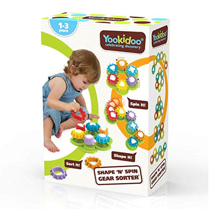 Yookidoo Shape 'N' Spin Gear Sorter. Un juguete de actividades de desa