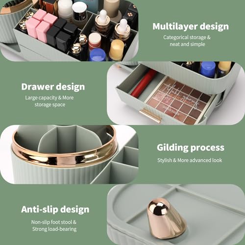 Organizador de maquillaje para tocador, vitrina de cosmético