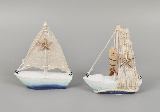 The Bridge Collection Set of 2 Decorative Sailboat Figurines