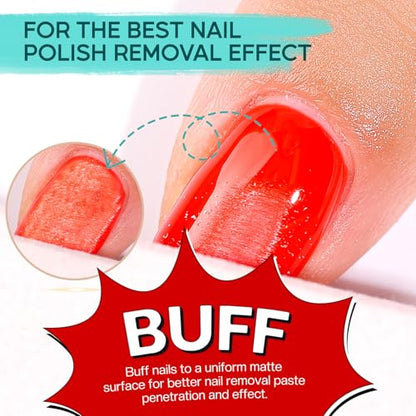 Morovan Kit removedor de esmalte de uñas de gel: removedor d