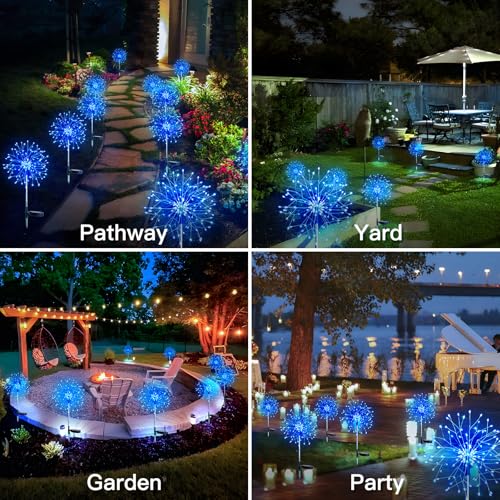 suddus Luces solares de jardín para exteriores, impermeables