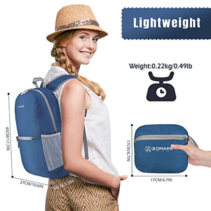 ZOMAKE Mochila ultra ligera y compactable Mochila de senderi