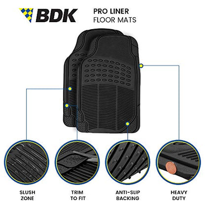 BDK ProLiner - Alfombrillas de goma delanteras y traseras de