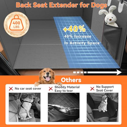 Funda de asiento de coche para perro para asiento trasero, m