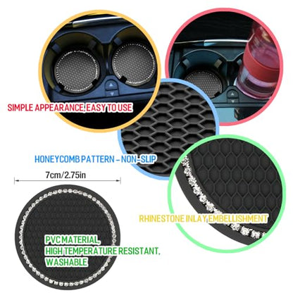 Expansor de portavasos de automóvil de 3 piezas con posavaso