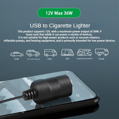 Adaptador de cargador de coche USB-C 12V 3A 36W - Carga rápi