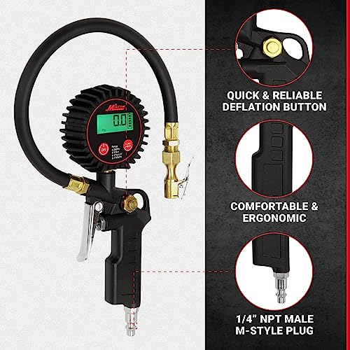 Milton 507KIT - Inflador digital de neumáticos accesorios pa