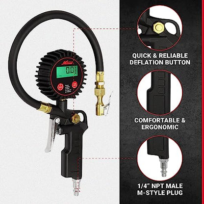 Milton 507KIT - Inflador digital de neumáticos accesorios pa