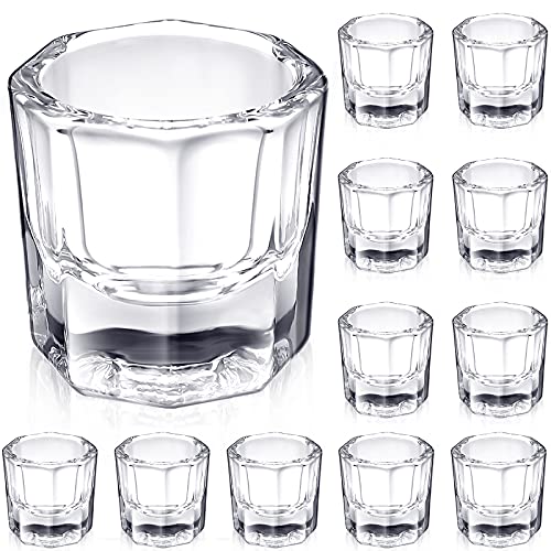 12 platos de uñas Dappen Platos acrílicos para uñas, monómer