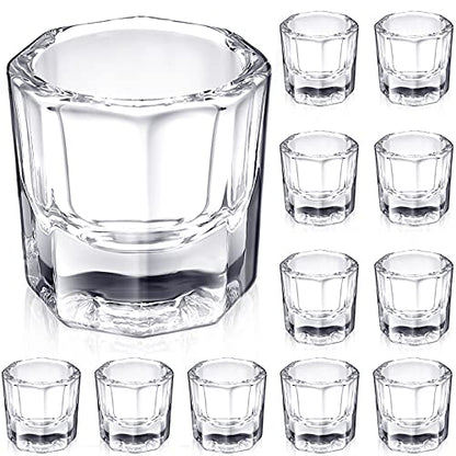 12 platos de uñas Dappen Platos acrílicos para uñas, monómer