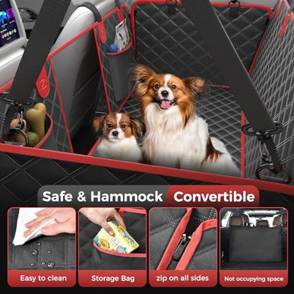 Funda de asiento de coche para perro, extensión de asiento t