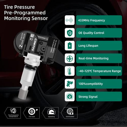 CDWTPS Sensor TPMS, sensor de sistema de monitor de presión