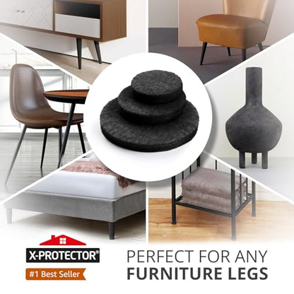 X-PROTECTOR - Almohadillas de fieltro para muebles, 235 piez