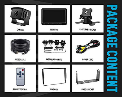 FOOKOO Ⅱ Kit de sistema de cámara de respaldo HD, monitor de