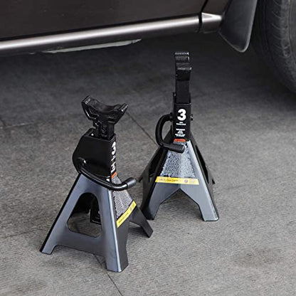 BIG RED AT43202BR Torin Steel Jack Stands: 3 Ton (6,000 lb)